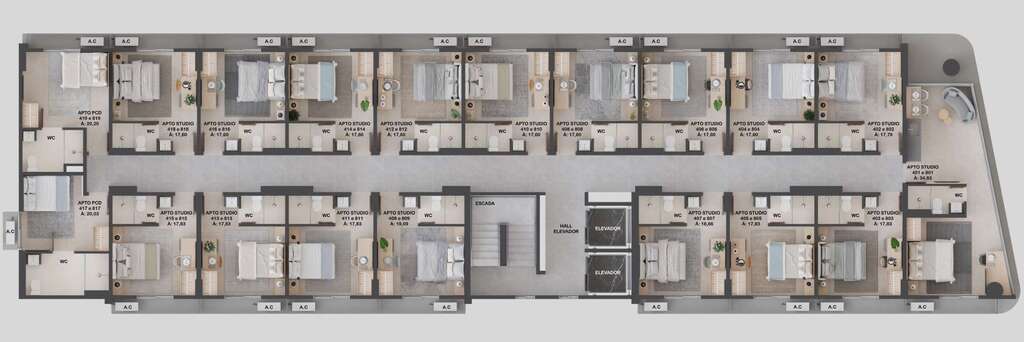 Apartamento à venda com 1 quarto, 19m² - Foto 15