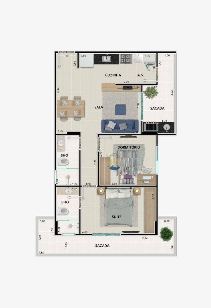 Apartamento à venda com 2 quartos, 71m² - Foto 20