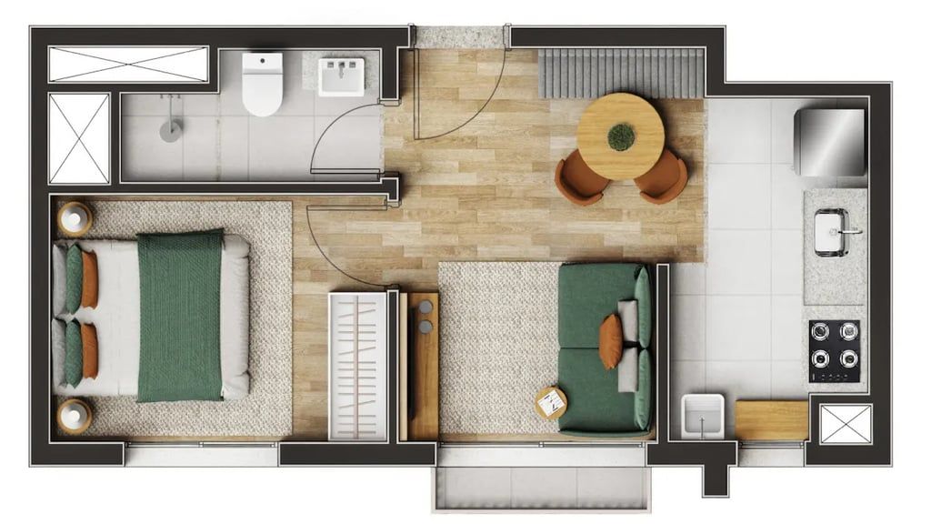 Apartamento à venda com 1 quarto, 31m² - Foto 16