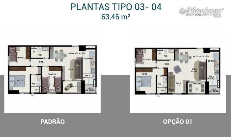 Apartamento à venda com 3 quartos, 64m² - Foto 12