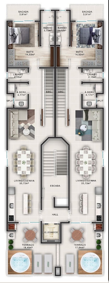 Apartamento à venda com 3 quartos, 101m² - Foto 21