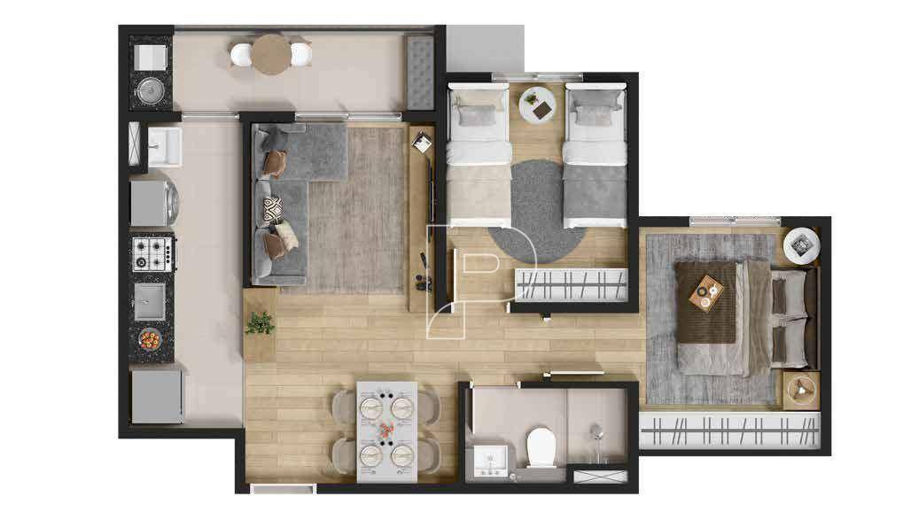 Apartamento à venda com 2 quartos, 47m² - Foto 10