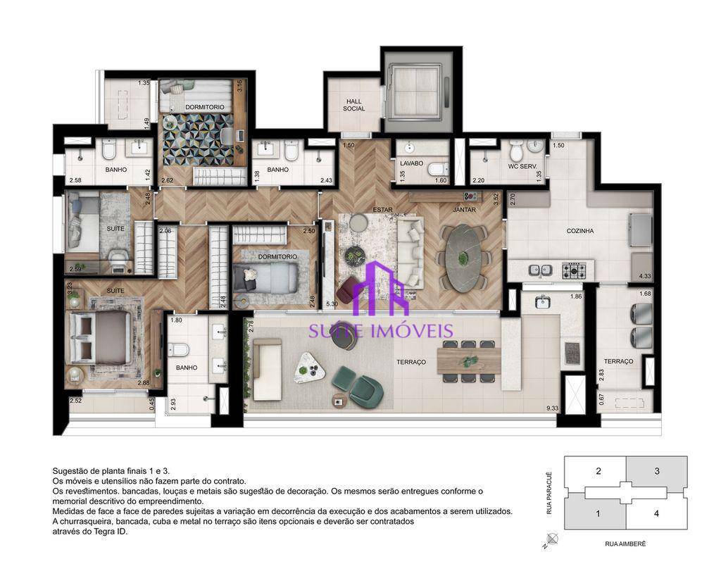 Apartamento à venda com 4 quartos, 157m² - Foto 29