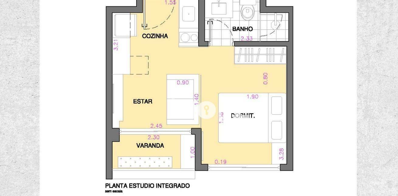 Kitnet e Studio à venda com 1 quarto, 27m² - Foto 9