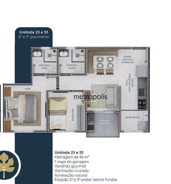 Apartamento à venda com 2 quartos, 56m² - Foto 8