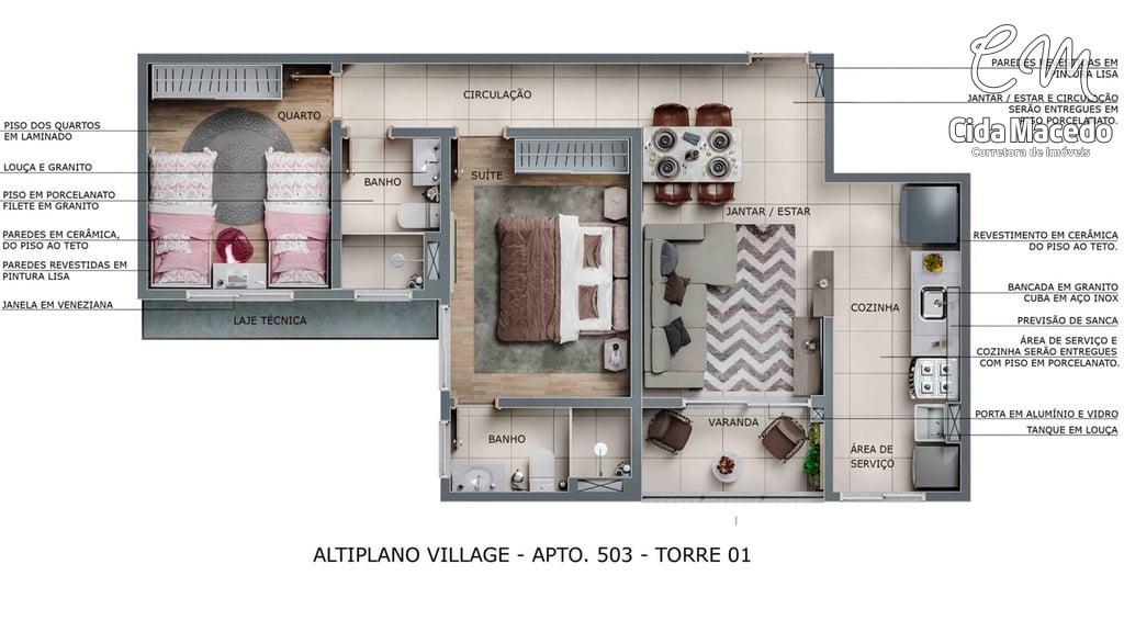 Apartamento à venda com 2 quartos, 58m² - Foto 13