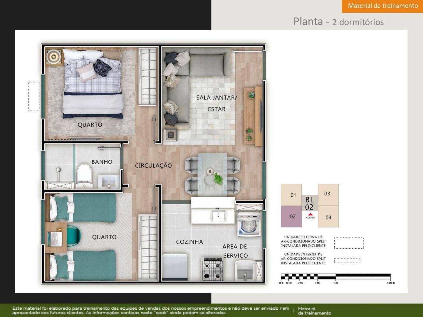 Apartamento à venda com 2 quartos, 40m² - Foto 2