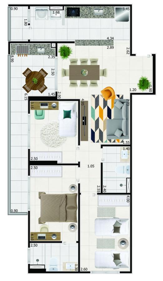 Apartamento à venda com 2 quartos, 80m² - Foto 4