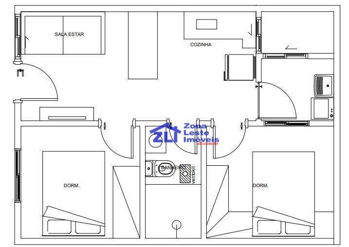 Apartamento à venda com 2 quartos, 41m² - Foto 20