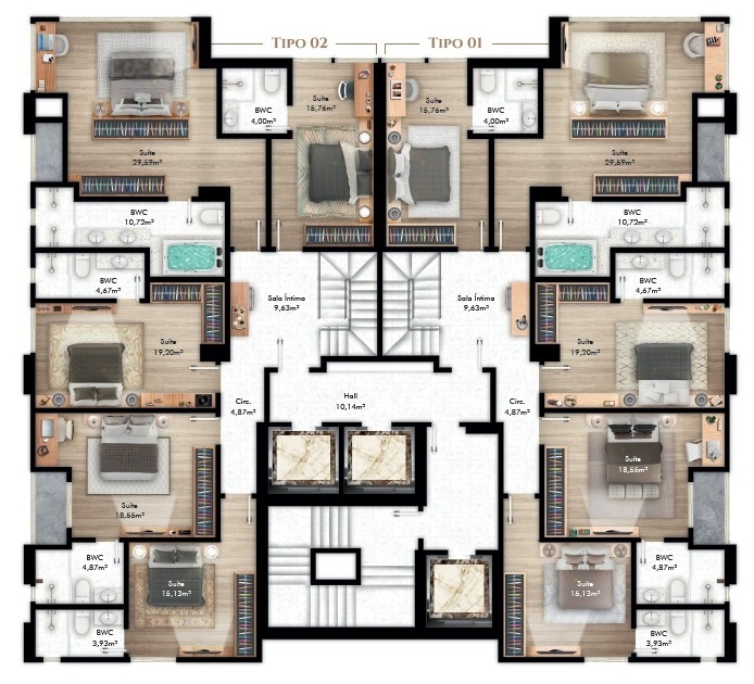 Apartamento à venda com 4 quartos, 169m² - Foto 15