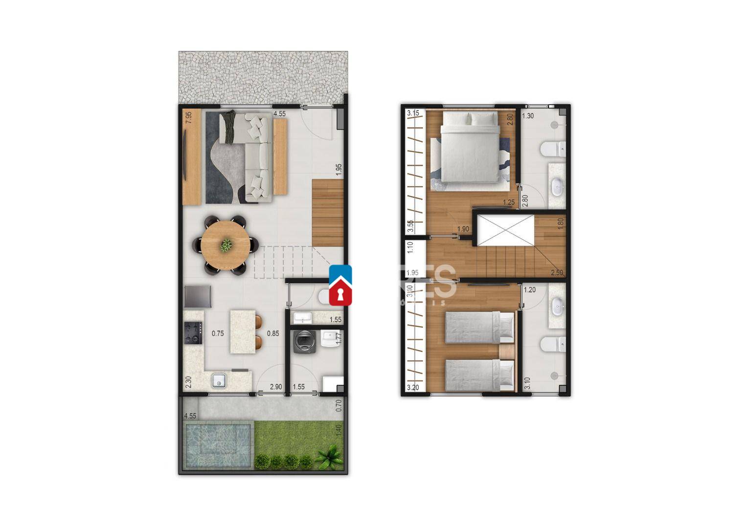 Casa de Condomínio, 2 quartos - Foto 21