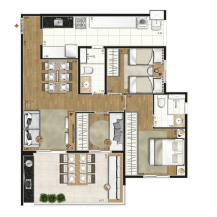 Apartamento à venda com 3 quartos, 82m² - Foto 17