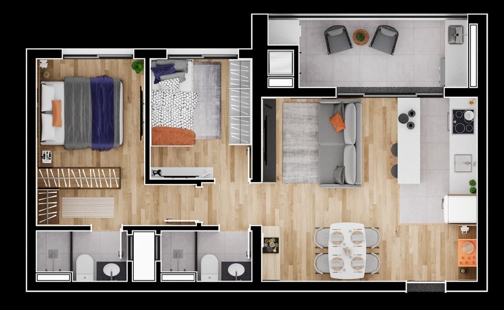 Apartamento à venda com 2 quartos, 5725m² - Foto 42