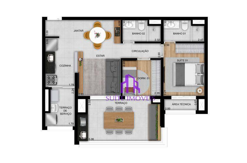 Apartamento à venda com 1 quarto, 41m² - Foto 32