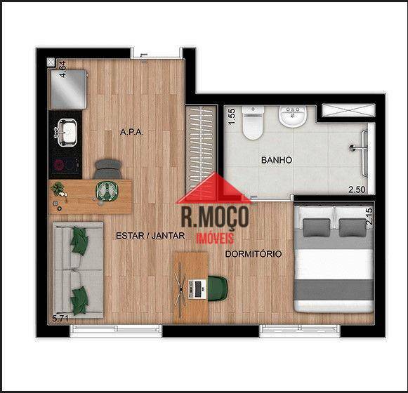 Kitnet e Studio à venda com 1 quarto, 27m² - Foto 16