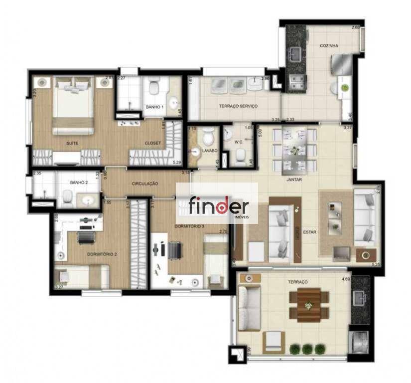 Apartamento à venda com 3 quartos, 109m² - Foto 39