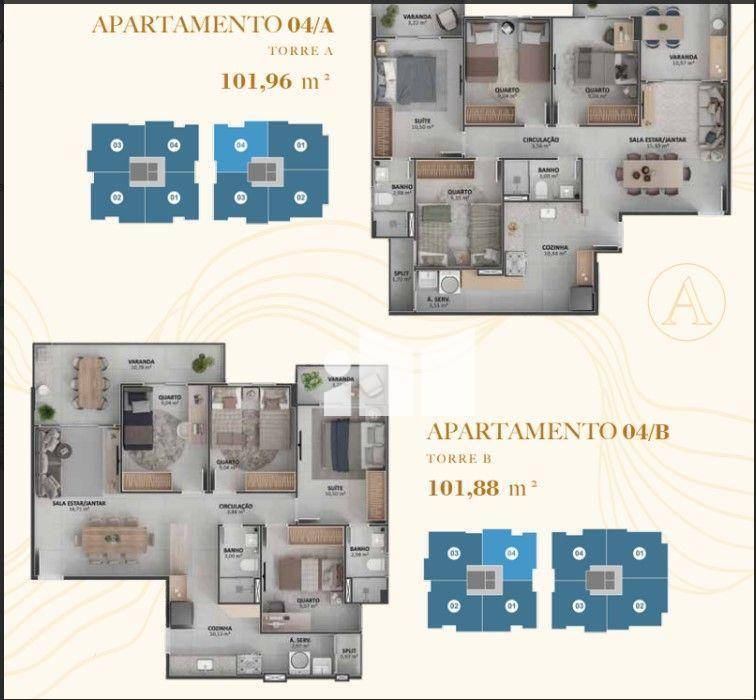 Apartamento à venda com 4 quartos, 101m² - Foto 15