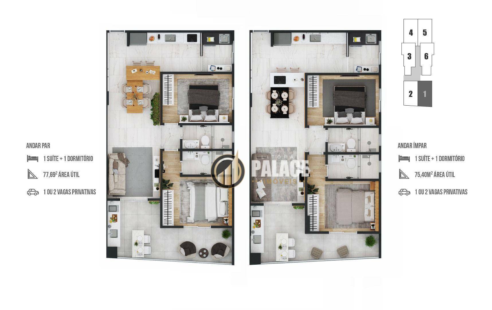 Apartamento à venda com 2 quartos, 82m² - Foto 56