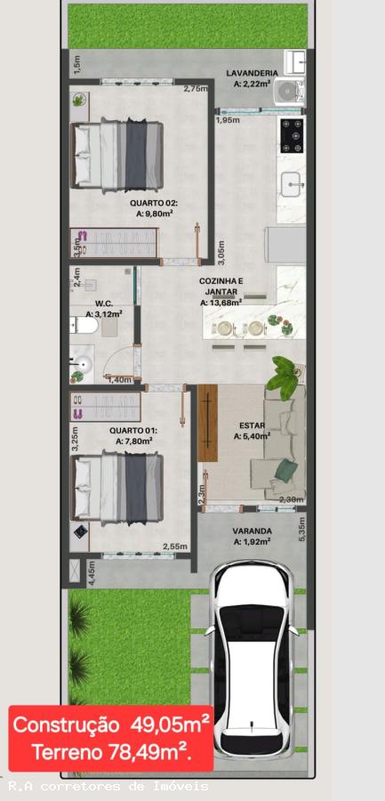 Casa à venda com 2 quartos, 78m² - Foto 1