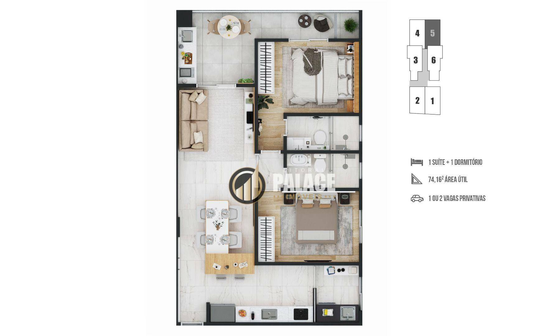 Apartamento à venda com 2 quartos, 82m² - Foto 60