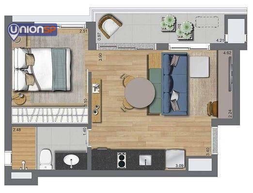 Apartamento à venda com 2 quartos, 42m² - Foto 19