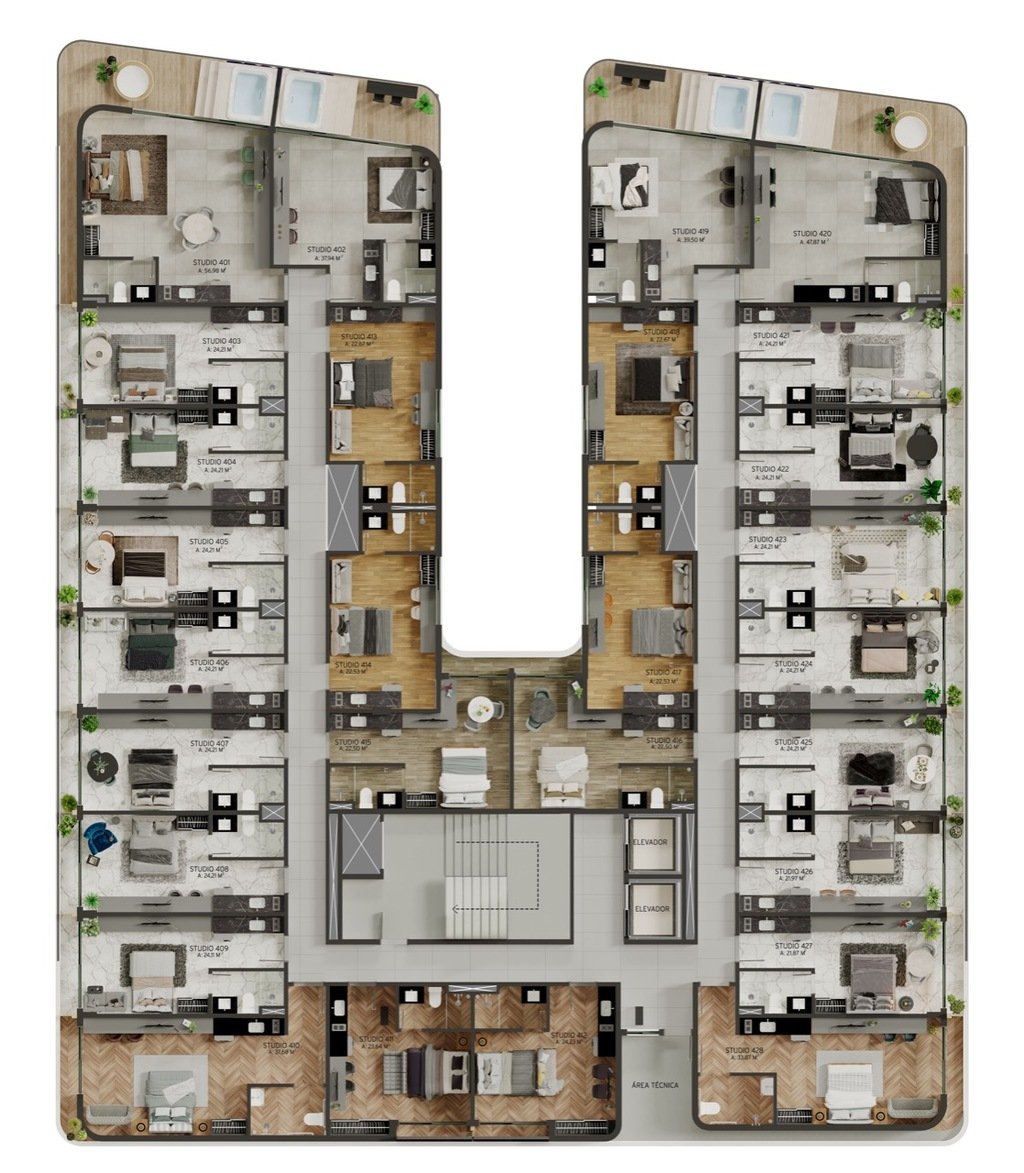 Apartamento à venda com 1 quarto, 4711m² - Foto 24