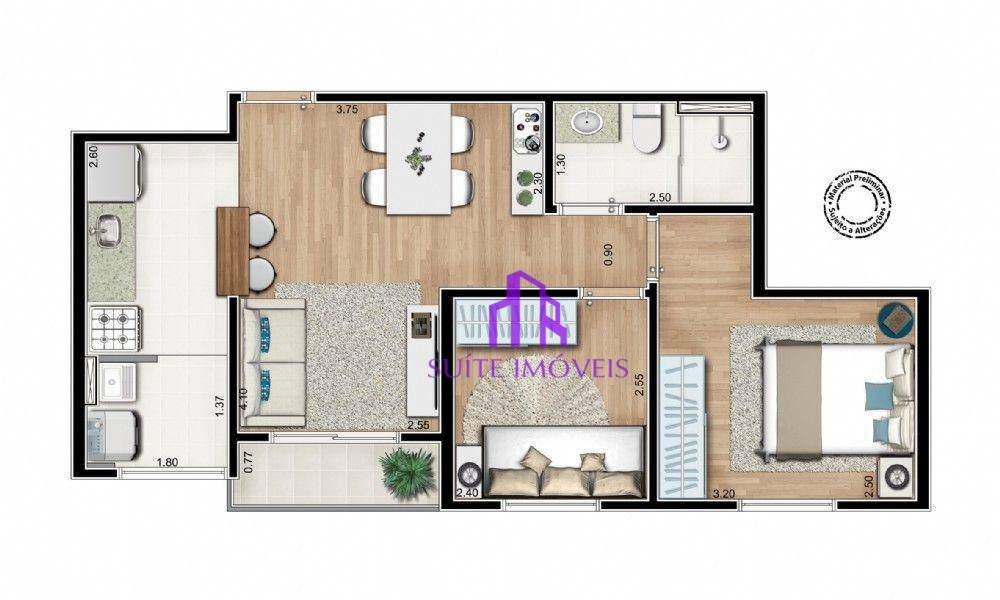 Apartamento à venda com 2 quartos, 50m² - Foto 20