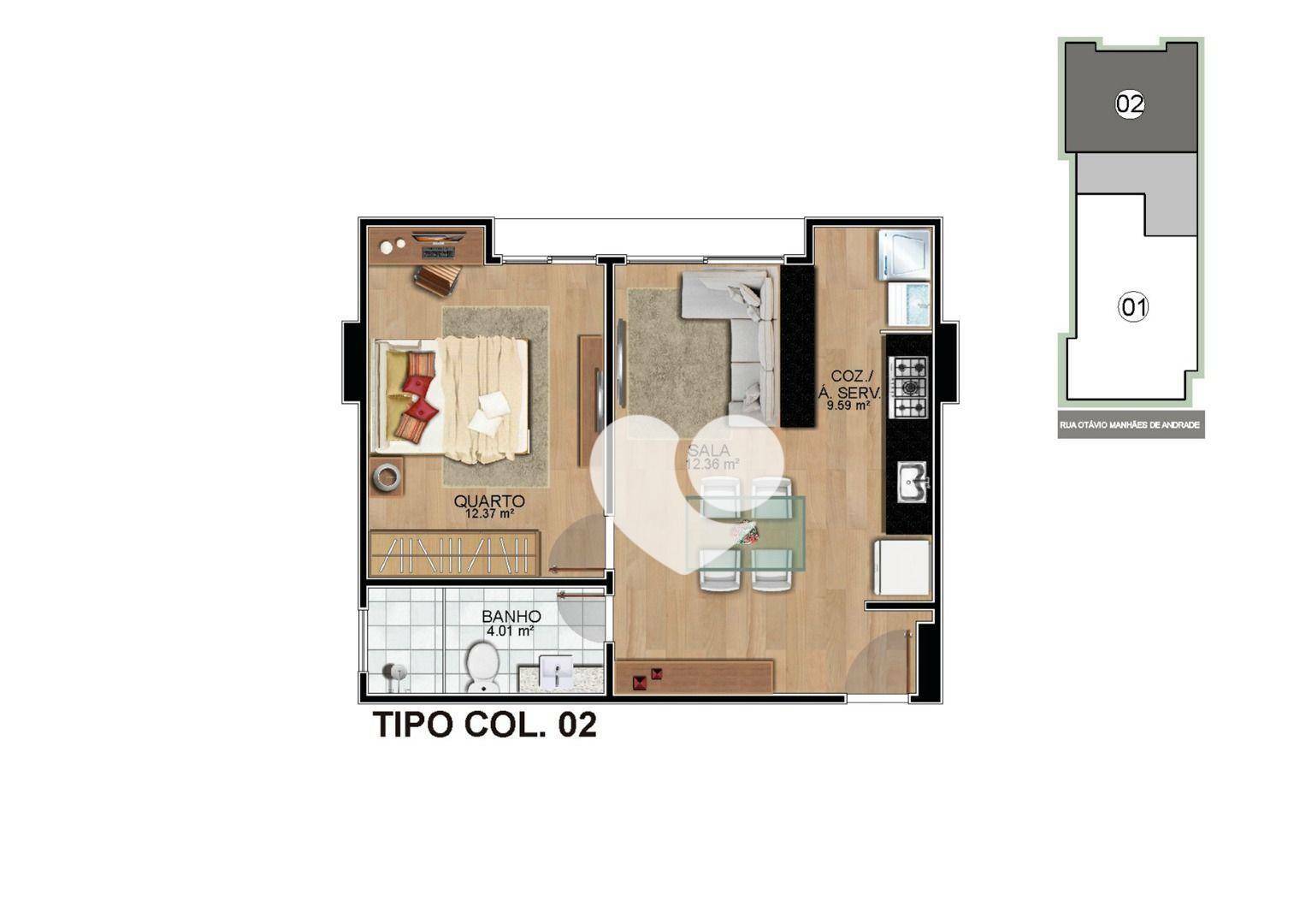 Apartamento à venda com 2 quartos, 68m² - Foto 19