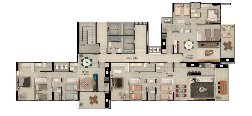 Apartamento à venda com 3 quartos, 8733m² - Foto 39