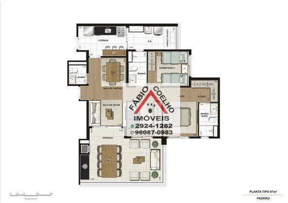 Apartamento à venda com 3 quartos, 97m² - Foto 25