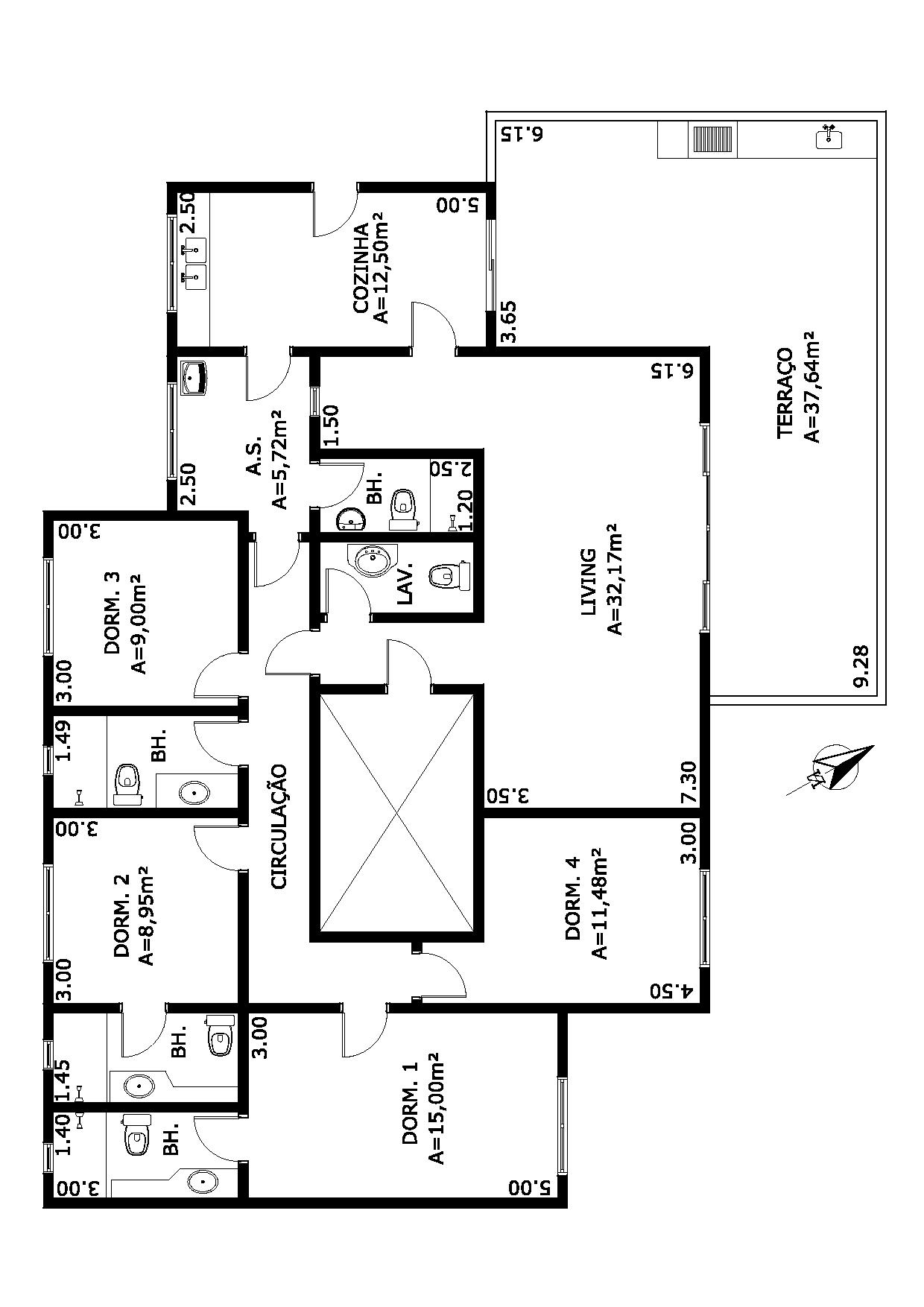 Apartamento à venda com 4 quartos, 170m² - Foto 12