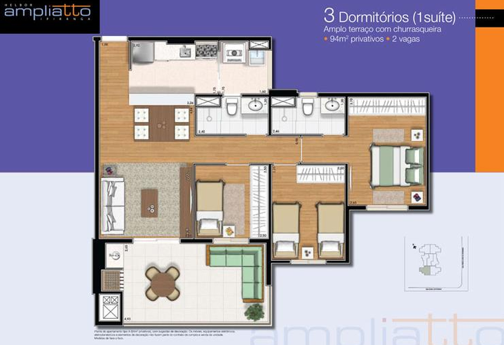 Apartamento à venda com 2 quartos, 67m² - Foto 15