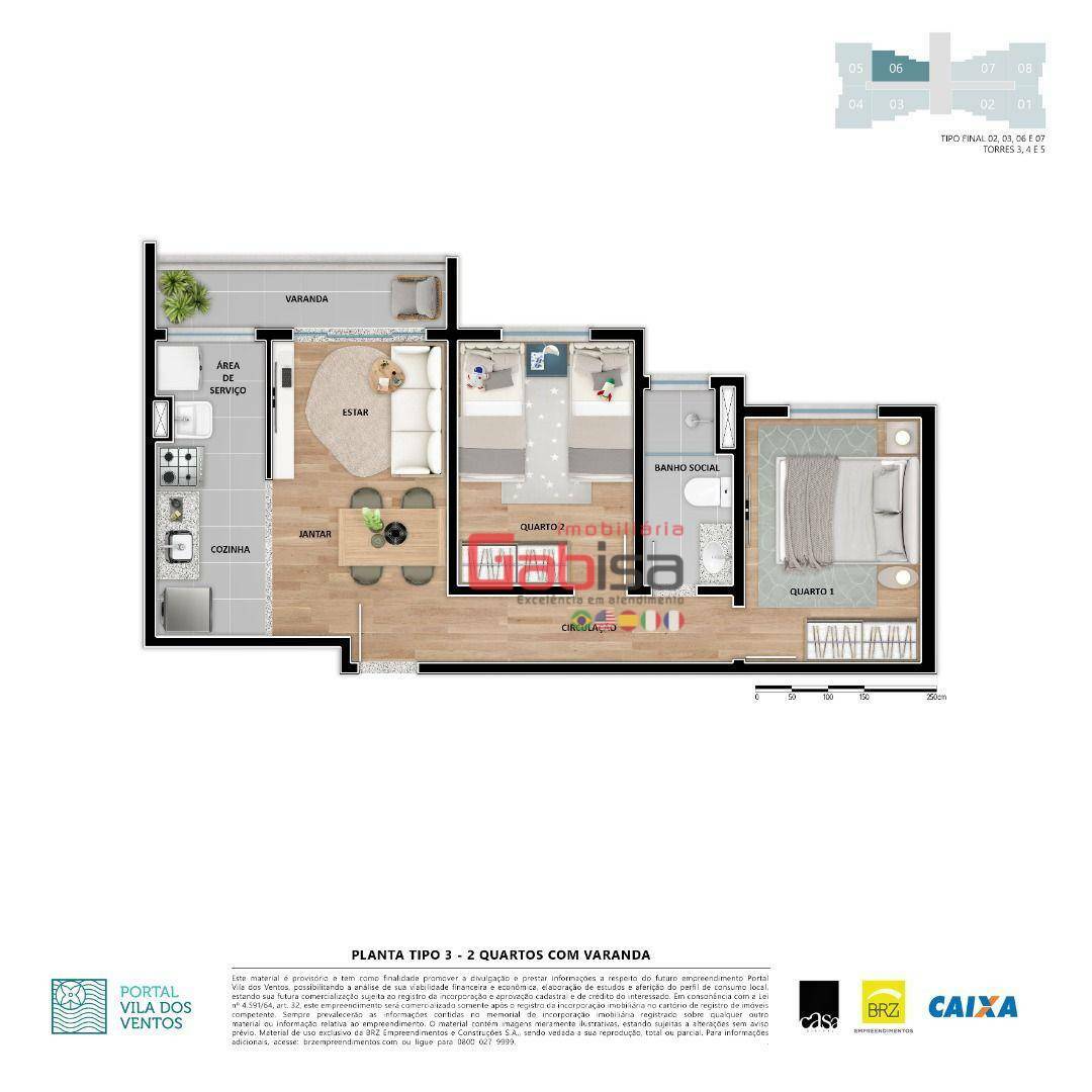 Apartamento à venda com 2 quartos, 52m² - Foto 23