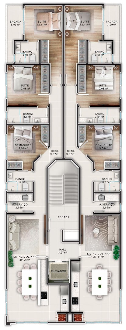 Cobertura à venda com 2 quartos, 101m² - Foto 14