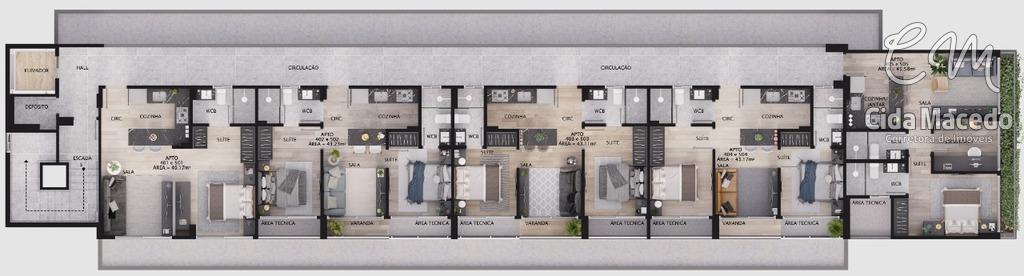 Apartamento à venda com 2 quartos, 53m² - Foto 13