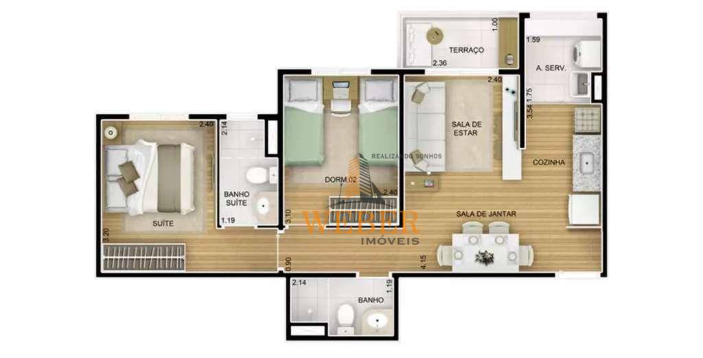 Apartamento à venda com 2 quartos, 53m² - Foto 27