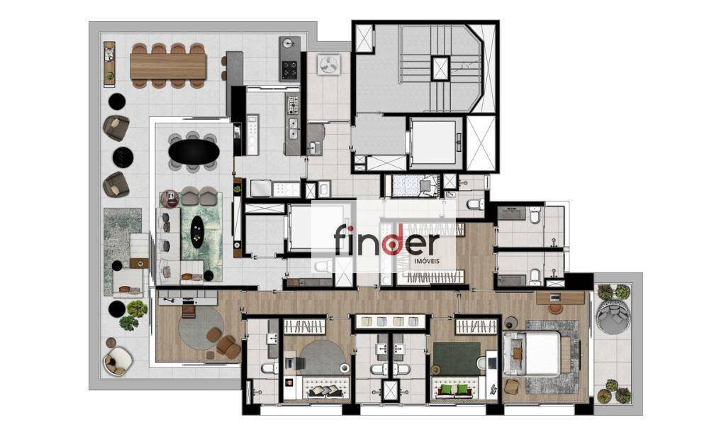 Apartamento à venda com 3 quartos, 231m² - Foto 7