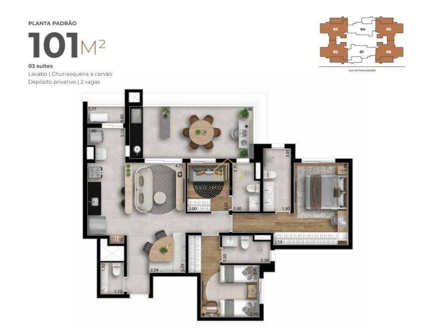 Cobertura à venda com 2 quartos, 156m² - Foto 37