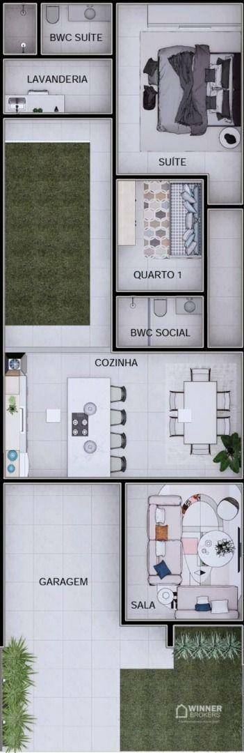 Casa, 3 quartos, 102 m² - Foto 3