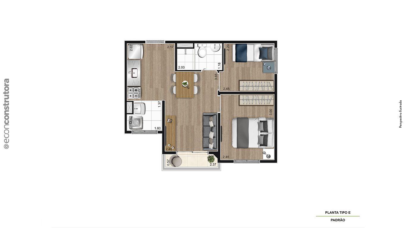 Apartamento à venda com 2 quartos, 41m² - Foto 18