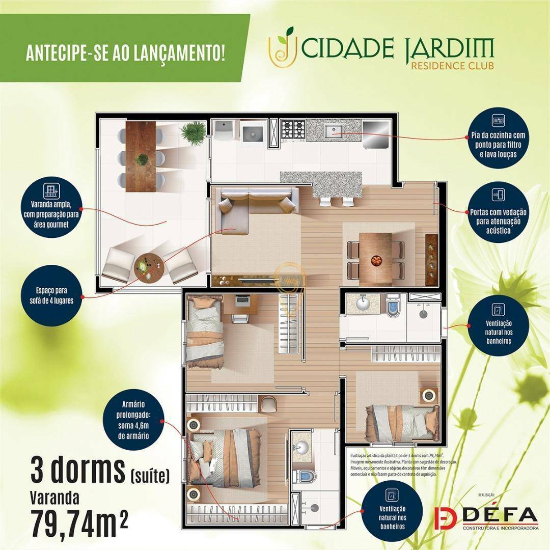 Apartamento à venda com 3 quartos, 79m² - Foto 15