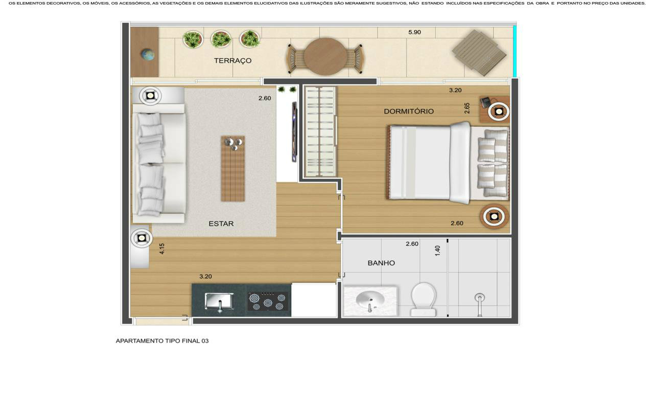 Apartamento à venda com 2 quartos, 159m² - Foto 4