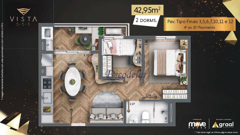 Apartamento à venda com 3 quartos, 80m² - Foto 38