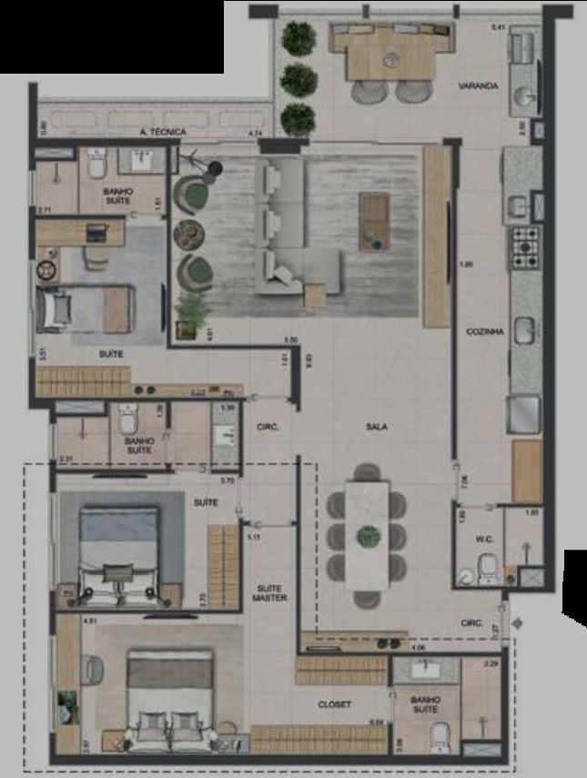 Apartamento à venda com 3 quartos, 106m² - Foto 39