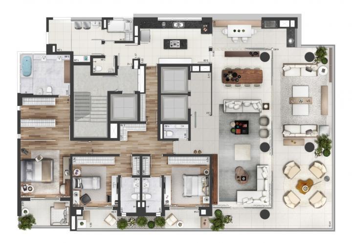 Apartamento à venda com 4 quartos, 323m² - Foto 8