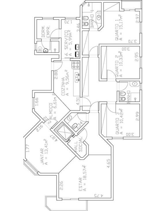 Apartamento à venda com 3 quartos, 149m² - Foto 2