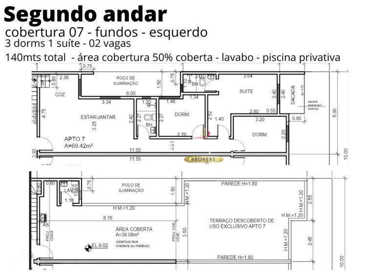 Cobertura à venda com 3 quartos, 140m² - Foto 16