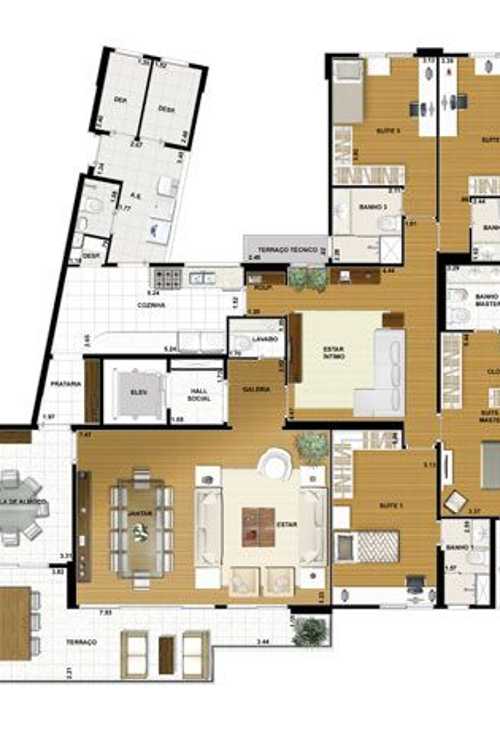 Apartamento à venda com 4 quartos, 240m² - Foto 3