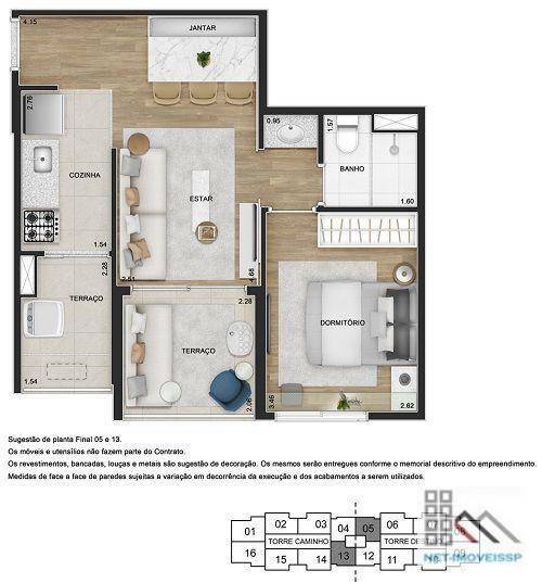 Apartamento à venda com 1 quarto, 45m² - Foto 25