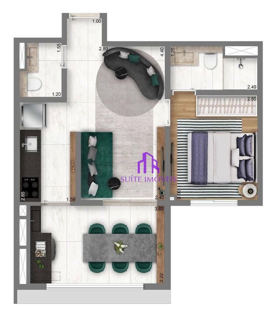 Apartamento à venda com 2 quartos, 63m² - Foto 20